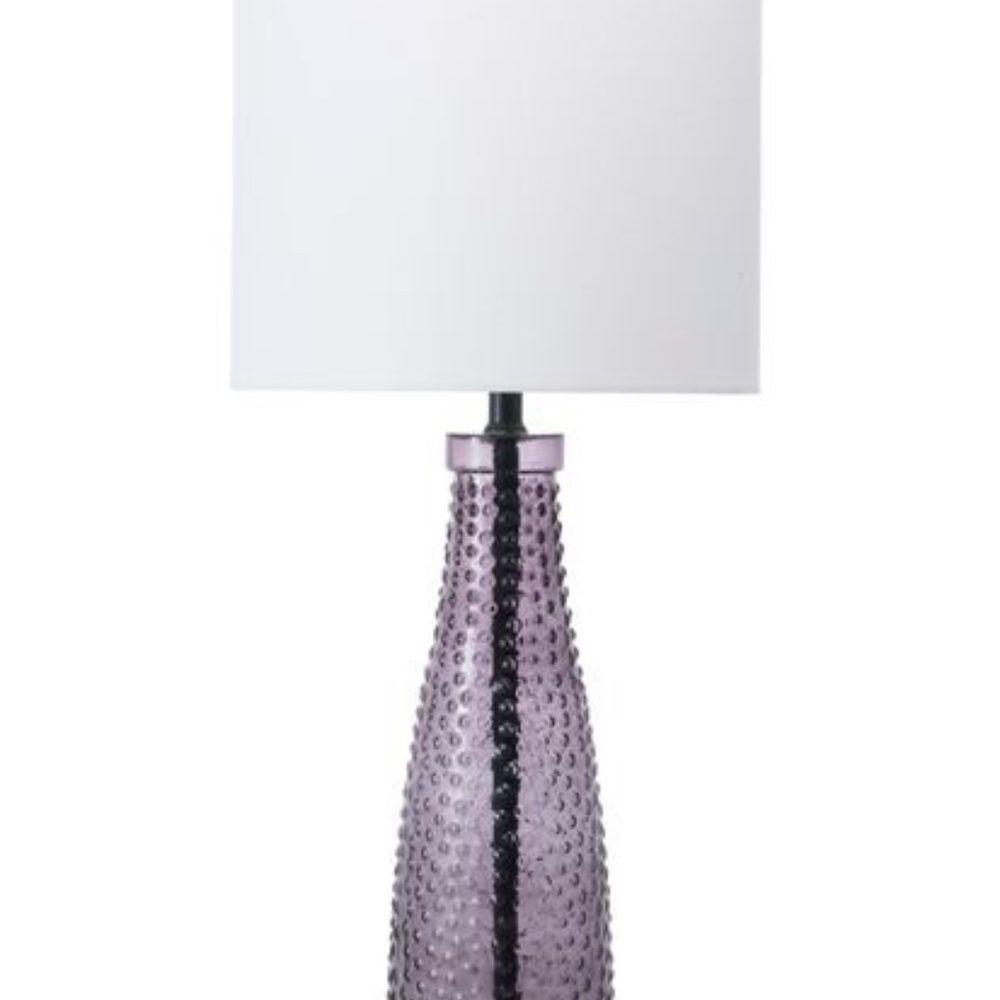 NULOOM NWOT Smoke 29-inch Raelene Glass Table Lamp